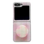For Samsung Galaxy Z Flip6 Glitter Powder Dots Pattern Phone Case with Holder(Pink)