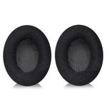 2pcs Snap-on Replacement Earpads For Sennheiser HD201 / HD201S / HD180 / HD418 / HD419 / HD421 / HD428 / HD429 / HD438 / HD439 / HD448 / HD450, Material:Flannel(Black)