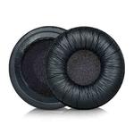 2pcs Insert Replacement Earpads For Sennheiser PX80 / PX100 II / PX200 II, Material:Frog Leather Black