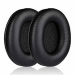 2pcs Insert Protein Leather Replacement Earpads For Sennheiser HD435 / HD415 / HD465 / HD485(Black)