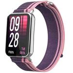 For Xiaomi Smart Band 9 Pro / Redmi Watch 5 Nylon Loop Hook and Loop Fastener Watch Band(Purple)