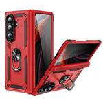 For Samsung Galaxy Z Fold7 5G Shockproof TPU + PC Phone Case with Holder(Red)