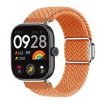 For Xiaomi Smart Band 9 Pro / Redmi Watch 5 Braided Loop Magnetic Buckle Watch Band(Orange)