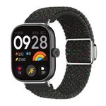 For Xiaomi Smart Band 9 Pro / Redmi Watch 5 Braided Loop Magnetic Buckle Watch Band(Colorful Black)