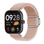 For Xiaomi Smart Band 9 Pro / Redmi Watch 5 Braided Loop Magnetic Buckle Watch Band(Pink Sand)