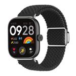 For Xiaomi Smart Band 9 Pro / Redmi Watch 5 Braided Loop Magnetic Buckle Watch Band(Black)
