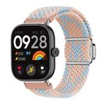 For Xiaomi Smart Band 9 Pro / Redmi Watch 5 Braided Loop Magnetic Buckle Watch Band(Blue Diamond Powder)