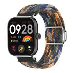 For Xiaomi Smart Band 9 Pro / Redmi Watch 5 Braided Loop Magnetic Buckle Watch Band(Camouflage Colorful)