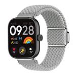 For Xiaomi Smart Band 9 Pro / Redmi Watch 5 Braided Loop Magnetic Buckle Watch Band(Light Grey)
