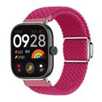 For Xiaomi Smart Band 9 Pro / Redmi Watch 5 Braided Loop Magnetic Buckle Watch Band(Raspberry)