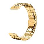 18mm xDfind Seven-bead Solid Stainless Steel Watch Band(Gold)