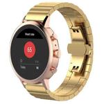 18mm xDfind One-bead Bamboo Solid Stainless Steel Watch Band(Gold)