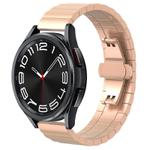 20mm xDfind One-bead Bamboo Solid Stainless Steel Watch Band(Rose Gold)