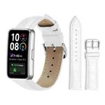 For Huawei Band 10 / 9 / 8 14mm xDfind Bamboo Texture Pin Buckle Leather Watch Band(White)
