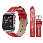 For Huawei Watch D2 22mm xDfind Bamboo Texture Pin Buckle Leather Watch Band(Red)