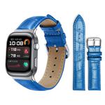 For Huawei Watch D2 22mm xDfind Bamboo Texture Pin Buckle Leather Watch Band(Blue)