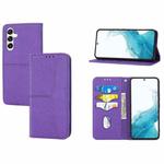 For Samsung Galaxy A17 5G / A26 5G Woven Texture Stitching Magnetic Leather Phone Case(Purple)