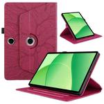 For OPPO Pad SE Tree Life Embossed Rotation Leather Tablet Case(Red)