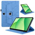 For OPPO Pad SE Tree Life Embossed Rotation Leather Tablet Case(Blue)