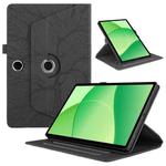 For OPPO Pad SE Tree Life Embossed Rotation Leather Tablet Case(Black)