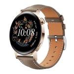 20mm For Huawei Watch GT 4 / GT 3 / GT 2 xDfind Flat Head Black Shark Fine Grain Leather Watch Band(Light Grey)