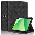 For OPPO Pad SE 11 Rhombus Embossing Leather Tablet Case(Black)