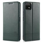 For Huawei Enjoy 20 AZNS Magnetic Calf Texture Horizontal Flip Leather Case with Card Slots & Holder & Wallet(Dark Green)