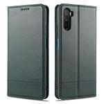 For Huawei Maimang 9 AZNS Magnetic Calf Texture Horizontal Flip Leather Case with Card Slots & Holder & Wallet(Dark Green)