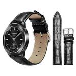 22mm For Xiaomi Watch S3/2 Pro/S2/S1 xDfind Bamboo Texture Pin Buckle Leather Watch Band(Black)