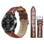 22mm For Xiaomi Watch S3/2 Pro/S2/S1 xDfind Bamboo Texture Pin Buckle Leather Watch Band(Dark Brown)