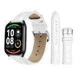 22mm For Xiaomi Haylou Watch LS09B / LS05S / LS10 xDfind Bamboo Texture Pin Buckle Leather Watch Band(White)