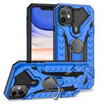 For iPhone 11 Armor Knight Series 2 in 1 PC + TPU Protective Case with Ring Holder(Blue)