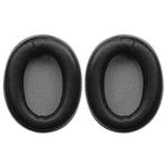 1 Pair Protein Leather Earphone Replacement Earpads Pads For Sony MDR-100A / MDR-100AAP / DR-H600A(Black)
