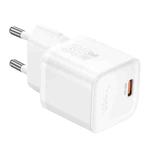 hoco N66 Ingenious GaN PD35W Type-C Single Port Charger, EU Plug(White)