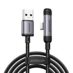 JOYROOM S-A56 EnjoyX Series 3A USB to Type-C 90 Degree Fast Charging Data Cable, Length:1.2m(Black)