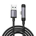 JOYROOM S-A56 EnjoyX Series 3A USB to 8 Pin 90 Degree Fast Charging Data Cable, Length:1.2m(Black)