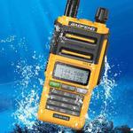 Baofeng UV-9R PRO Dot Matrix LCD Screen IP57 Waterproof Handheld Analog Walkie Talkie, Plug:US Plug(Yellow)