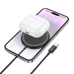 Borofone BQ27 15W Pole Magnetic Wireless Charger, Length:1.5m(Black)