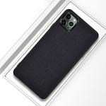 For iPhone 12 mini Shockproof Cloth Texture PC+ TPU Protective Case(Black)