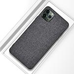 For iPhone 12 Pro Max Shockproof Cloth Texture PC+ TPU Protective Case(Grey)