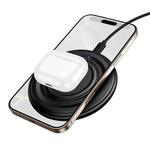Borofone BQ40 15W Crown Desktop Wireless Fast Charger(Black)