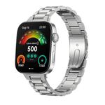 For Huawei Watch Fit 4 / 4 Pro / 3 Tri-beads Flat Buckle Titanium Alloy Watch Band(Silver)