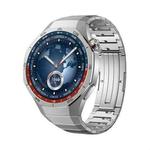 For Huawei Watch GT 5 Pro 46mm Arc One-beads Side-detachable Buckle Titanium Alloy Watch Band(Titanium Gray)