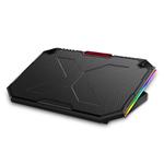 NUOXI YL-018 5-Core Fans Ultra-quiet Laptop Cooler RGB Light Cooling Holder(Black)