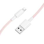 BOROFONE BX117 1m 2.4A USB to 8 Pin Source Charging Data Cable(Pink)