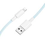 BOROFONE BX117 1m 2.4A USB to 8 Pin Source Charging Data Cable(Blue)