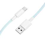BOROFONE BX117 1m 3A USB to Type-C Source Charging Data Cable(Blue)