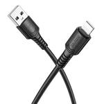 BOROFONE BX116 1m 2.4A USB to 8 Pin Certain Charging Data Cable(Black)