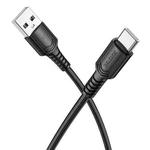 BOROFONE BX116 1m 3A USB to Type-C Certain Charging Data Cable(Black)