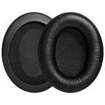 2 Pack Protein Leather Splicing Earphone Replacement Earpads Pads For HyperX Cloud 1 / I / 2 / II / 3(Black)